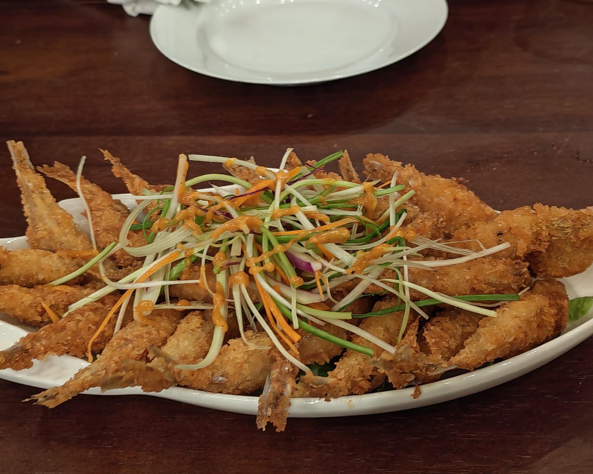 Crispy Fried Haidala Fish with Garden Salad