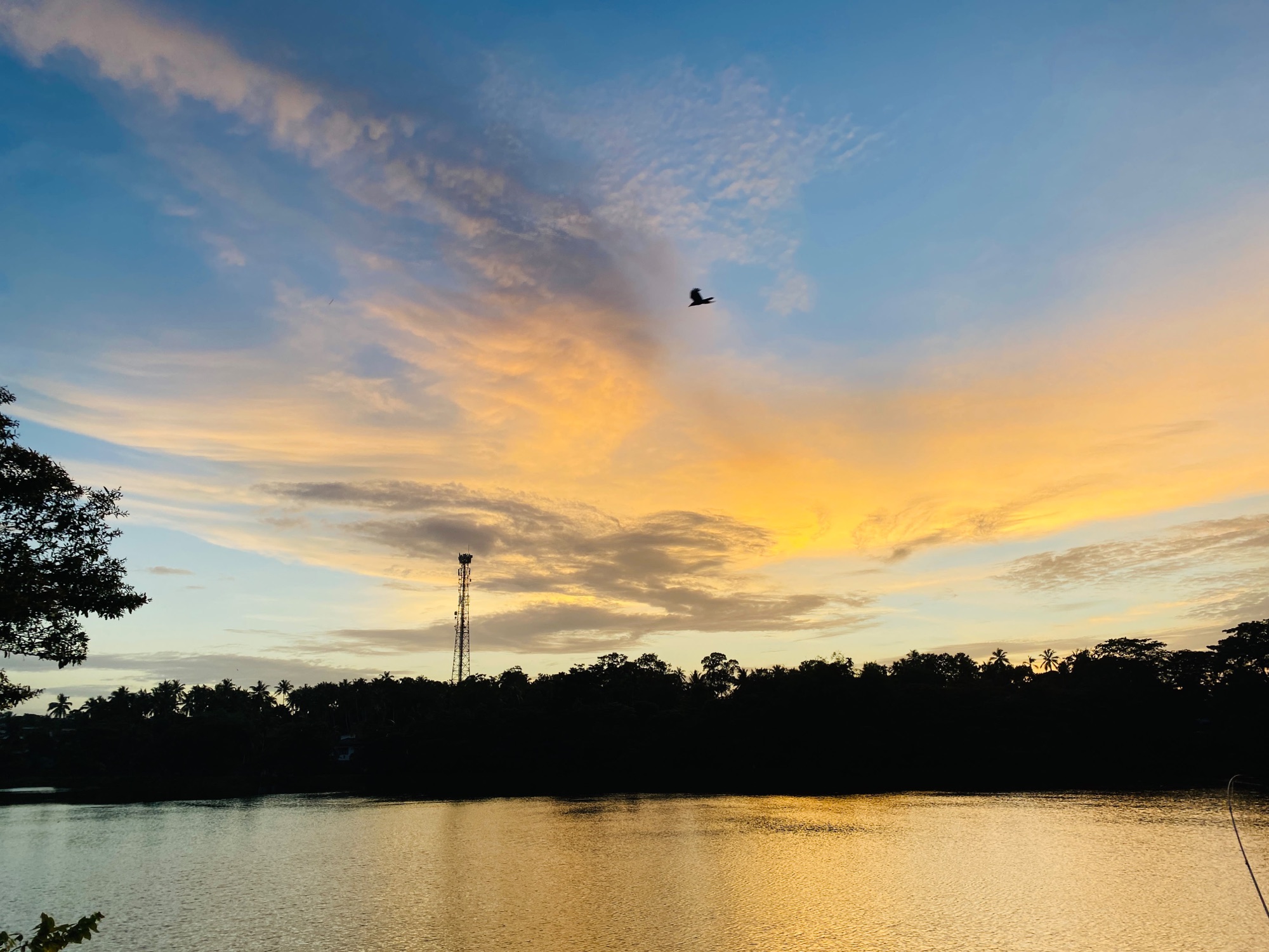 Sunset over Wasala Lake